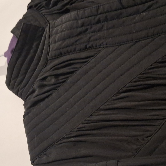 EJ Harper Black 100% Silk Patterned Patchwork Button Up Jacket Size S - Picture 2 of 9